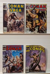 Conan Magazine Lot Marvel Savage Sword & Conan Saga Issues 15, 19, 66, 154, 178