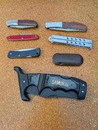 7 Folding Pocket Knives: Snap-on, Gerber, Elinox, Colonial, Balisong & Japan