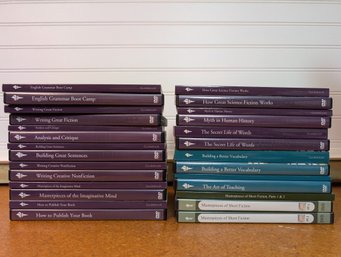 Great Courses Writing & Language DVD Lot  12 Sets, Fiction, Grammar, Publishing