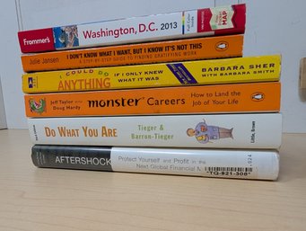 Lot Of 6 Career And Self-Help Books Including Job Search, Finance, And Travel