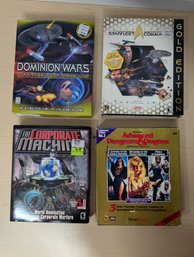 Lot Of 4 Classic PC Games: Star Trek, D&D, Corporate Machine, DOS & Strategy Titles