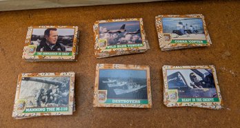 Lot Of 200 Desert Storm Trading Cards Featuring Military Equipment And Leaders