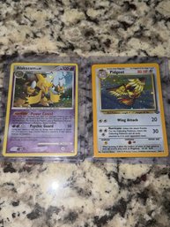2007 Pokemon Alakazam Holo & 1999 Pokemon  Pidgeot Holo