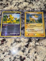 2007 Pokemon Alakazam Reverse Holo & 2006 Jolteon Holo