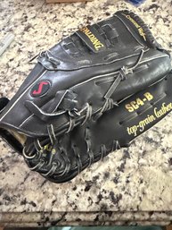 Spalding SC4-B Baseball Glove Leather Black