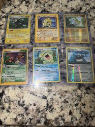 Lot Of 6 Early 2000s Pokemon Cards