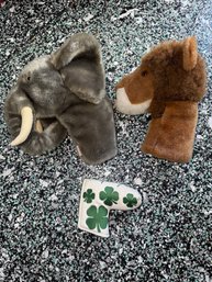 Lot Of 3 Golf Club Head Covers