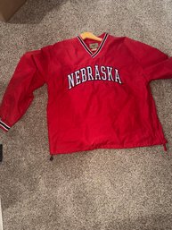 Vtg Nebraska Cornhuskers Pullover Windbreaker