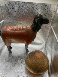 Sheep And Decorative Gourd