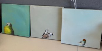 Trio Of Canvas Wall Paintings