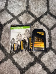 Brand New Vice Grip Set  29 Piece Drill Bit Set