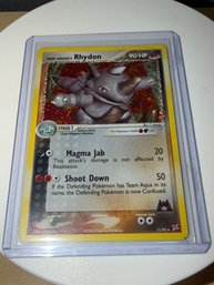 Team Magma's Rhydon - 11/95 Pokemon Team Magma Vs Team Aqua - Holo ✨