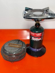 Coleman Camping Stove And Pan