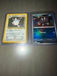 Pokemon Wigglytuff Holo And Houndour Reverse Holo