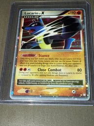 2007 Pokemon Lucario LV.X Mysterious  Treasures Holo