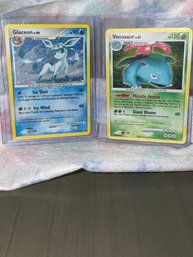 PlPokemon Venusaur Holo And Glaceon Holo 2007 & 2008