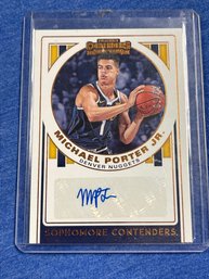 2019 Contenders Michael Porter JR Autograph