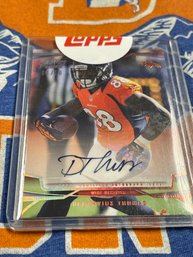 2013 Topps Autograhed Demarius  Thomas Card