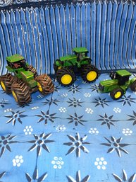 John Deere Toy Tractor Lot Of 3