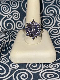 Beautiful Sterling 925 Stamped Ring With Stones Unknown