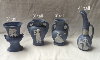 Powder Blue Ceramic Set Of Various Vessels