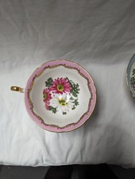 Bone China Teacup And Serving Cup Set Of 3 Pieces