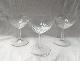 Crystal Cocktail Glasses Set Of 3