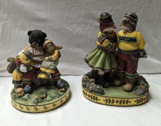 2 Woodsong By Demdaco Resin Figurines