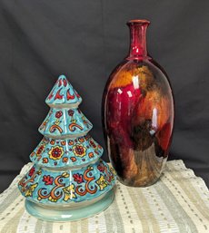 Vase And Tree Decorations