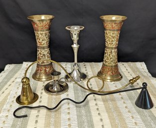 Candle Holder And Hardware 6 Pieces