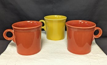 Set Of Three Fiesta Mugs