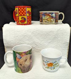 4 Count Miscellaneous Mugs