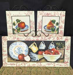 3 Fruit Wall Hangings