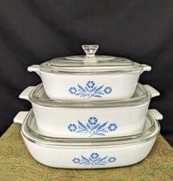 Corning Ware Casserole Dishes 3 Piece
