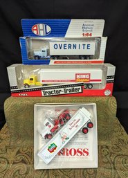 3 Diecast Truck Miniatures