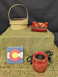 Decor Lot With Wax Melter