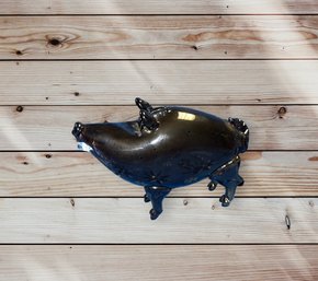Glass Blown River Hog Figure Beautiful