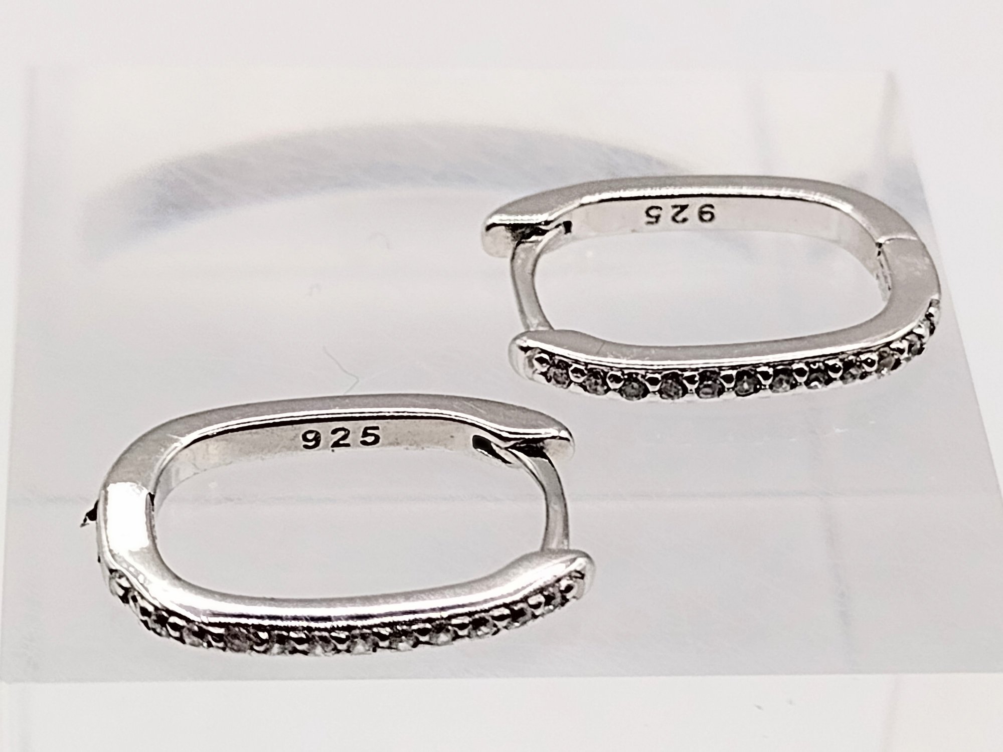 Sterling Silver Multi Stone Loop Earrings 1.2G #107430 | Auctionninja.com