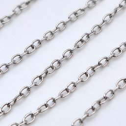 KA 1772 Italy Sterling Cable Chain Necklace