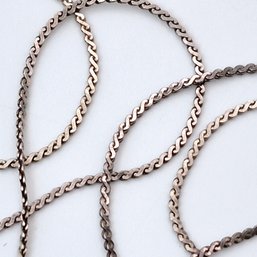 Sterling Serpentine Chain Necklace