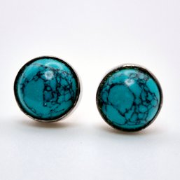 Sterling Turquoise Southwest Stud Earrings