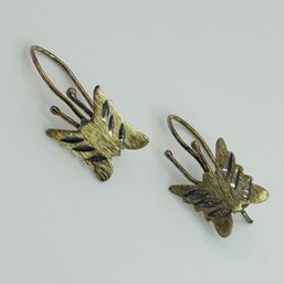 Sterling Butterfly Earrings 0.6g
