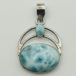 Sterling Larimar Pendant 8.8g