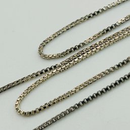 SU Italy Sterling Box Chain Necklace