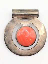 TS-18 Sterling Silver Coral Pendant 18.3G