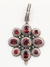 Pictosign Sterling Silver Garnet Pendant 17.1G