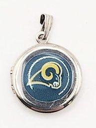 Sterling Silver NFL Rams Lockette 2.1G