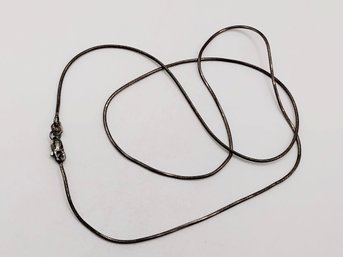 Signed Sterling Silver Necklace 3.8G