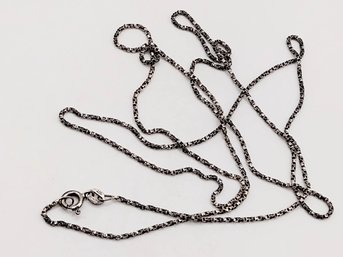 Sterling Silver Box Link Necklace 5.5G