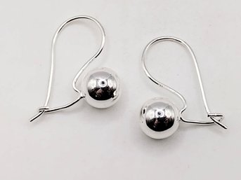 Sterling Silver Hook Earrings 3G